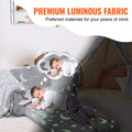 Glow-in-Dark Kids Fold-out Sofa Convertible Lounger 2-in-1 Toddler