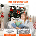 Glow-in-Dark Kids Fold-out Sofa Convertible Lounger 2-in-1 Toddler