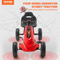 Go Kart Pedal Ride On Toy 4 Wheel Red Kids Ages 3-8