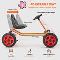 Go Kart Pedal Ride On Toy 4 Wheel Red Kids Ages 3-8