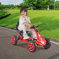Go Kart Pedal Ride On Toy 4 Wheel Red Kids Ages 3-8