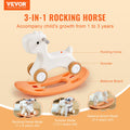 3 in 1 Rocking Horse Toddler 1-3 Years Balance Board Orange