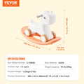 3 in 1 Rocking Horse Toddler 1-3 Years Balance Board Orange