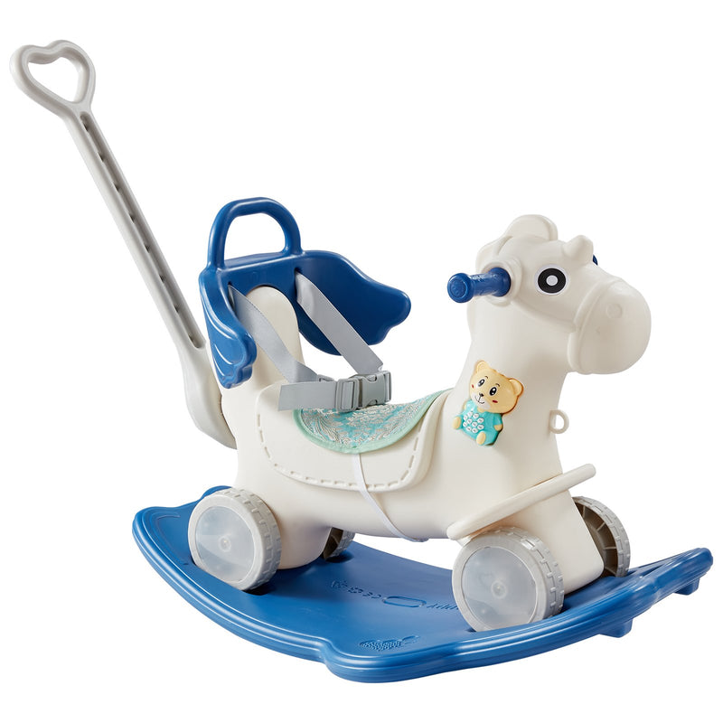 Rocking Horse 4 in 1 Toddler 1-3 Years Balance Board 80kg Blue