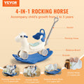 Rocking Horse 4 in 1 Toddler 1-3 Years Balance Board 80kg Blue