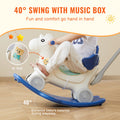 Rocking Horse 4 in 1 Toddler 1-3 Years Balance Board 80kg Blue