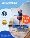 3FT Foldable Trampoline 92cm Kids Toddlers Indoor Outdoor Foam Handle