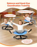 Kids Swivel Chair 220lb Capacity Flower Spinning Sensory Autism Blue