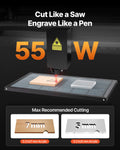 55W CO2 Laser Engraver 500x300mm Desktop Cutter Camera