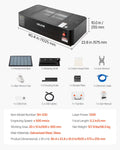 55W CO2 Laser Engraver 500x300mm Desktop Cutter Camera
