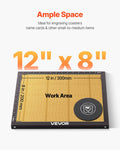 45W CO2 Laser Engraver Cutter 300x200mm Rotary Air Assist