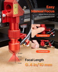 45W CO2 Laser Engraver Cutter 300x200mm Rotary Air Assist