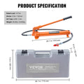 10 Ton Porta Power Kit Hydraulic Jack 4.6ft Oil Hose Storage
