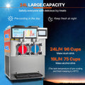 Slushy Machine 2x12L Double Tank Stainless Steel Frozen Drink Margarita