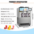 Slushy Machine 2x12L Double Tank Stainless Steel Frozen Drink Margarita