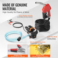 Fuel Transfer Pump 12V 15 GPM Diesel Auto Nozzle 1/4 HP