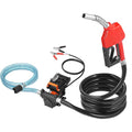 Fuel Transfer Pump 12V 15 GPM Diesel Auto Nozzle 1/4 HP