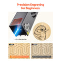 Laser Engraver, 20W, Laser Engraving and Cutting Machine with Enclosure, Laser Cutter Engraver Machine, 7000 mm/min, 300 x 300 mm Working Area, for Wood, Leather, Glass, Certain Metal, Class 1