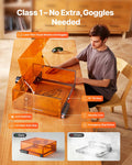 20W Laser Engraver Cutter 300x300mm Wood Leather Glass Metal