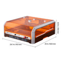 Laser Engraver, 20W, Laser Engraving and Cutting Machine with Enclosure Camera, Laser Cutter, 400 x 400 mm Working Area, 30000 mm/min, for Wood, Leather, Glass, Paper, Certain Metal, Class 1