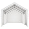 Carport Car Canopy 10x20FT Heavy Duty Car Shelter with Sidewalls White