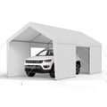 Carport Car Canopy 10x20FT Heavy Duty Car Shelter with Sidewalls White