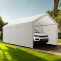 Carport 12x20FT Heavy Duty Car Shelter Sidewalls Grey