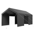 Carport 12x20ft Heavy Duty Car Canopy Shelter Sidewalls White