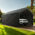 Carport 12x20ft Heavy Duty Car Canopy Shelter Sidewalls White