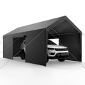 Carport 12x20ft Heavy Duty Car Canopy Shelter Sidewalls White
