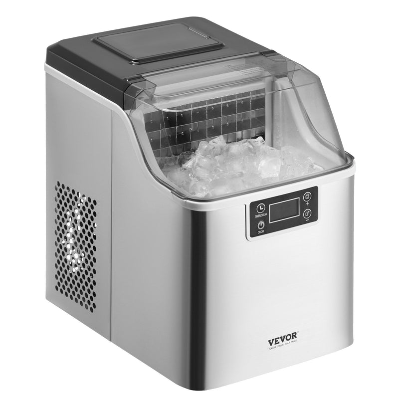 Portable Countertop Ice Maker 45Lbs/24H Self-Cleaning
