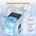 Portable Countertop Ice Maker 45Lbs/24H Self-Cleaning