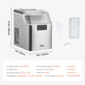Portable Countertop Ice Maker 45Lbs/24H Self-Cleaning