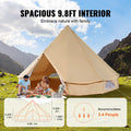 Canvas Bell Tent 3m 4-Season Camping Tent Stove Jack