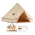 Canvas Bell Tent 3m 4-Season Camping Tent Stove Jack