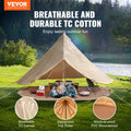 Canvas Bell Tent 4m 4-Season Yurt with Stove Jack
