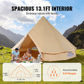 Canvas Bell Tent 4m 4-Season Yurt with Stove Jack