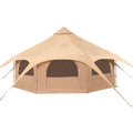 Canvas Tent 4 Seasons 5 m/16.4 ft Bell Tent for Camping with Stove Jack