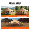 Canvas Bell Tent 5m 4 Seasons Camping Stove Jack