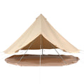 Canvas Bell Tent, 4 Seasons 7 m/22.97 ft Yurt Tent, Canvas Tent for Camping with Stove Jack, Breathable Tent Holds up to 12 People, Family Camping Outdoor Hunting Party