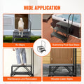 RV Steps 3-Step Carbon Steel Stairs with Handrail 199.58KG Capacity