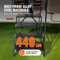 RV Steps 4-Step Carbon Steel 199.5kg Load Handrail Non-Slip