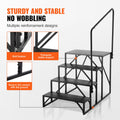 RV Steps 4-Step Carbon Steel 199.5kg Load Handrail Non-Slip