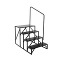 RV Steps 4-Step Carbon Steel 199.5kg Load Handrail Non-Slip