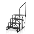 RV Steps 4-Step Carbon Steel 199.5kg Load Handrail Non-Slip