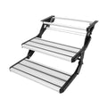 RV Steps 2-Step Manual Retractable Foldable Stairs 440 LBS Aluminium