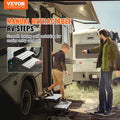 RV Steps 2-Step Manual Retractable Foldable Stairs 440 LBS Aluminium