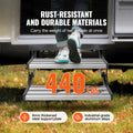 RV Steps 2-Step Manual Retractable Foldable Stairs 440 LBS Aluminium