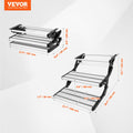 RV Steps 2-Step Manual Retractable Foldable Stairs 440 LBS Aluminium