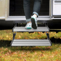 RV Steps 2-Step Manual Retractable Foldable Stairs 440 LBS Aluminium